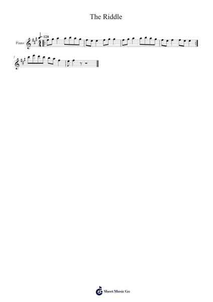 The Riddle Sheet Music by GabrielYTViolin-Arr.Cranewright Troycrofts
