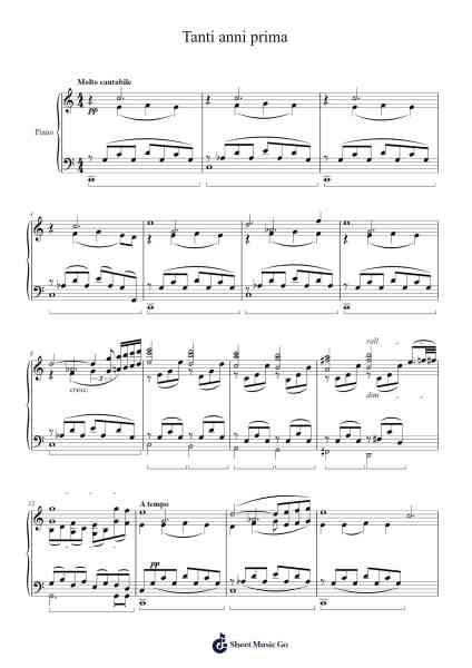 Tanti anni prima Sheet Music by Astor Piazzolla-Arr.Boycehe