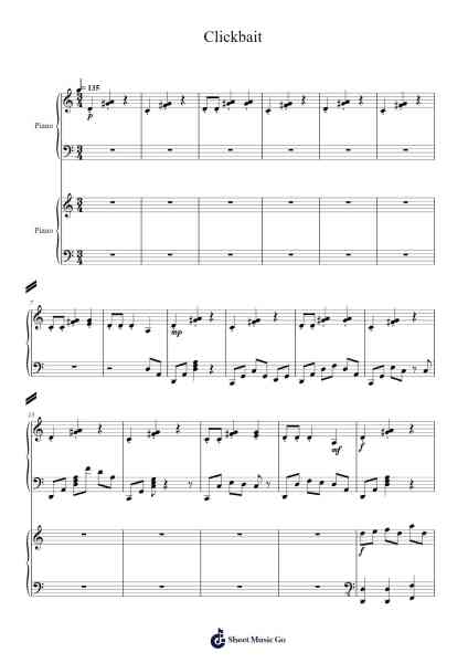 Clickbait Sheet Music by Sailsca-Arr.Osworth Gosca