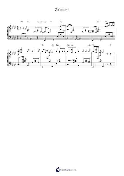 Zalatani Sheet Music by Sarius-Arr.Leron