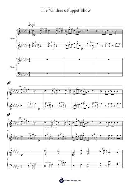 The Yandere's Puppet Show Sheet Music by Acid Notation-Arr.Stowemon