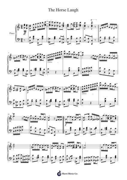 The Horse Laugh Sheet Music by Sam H. Ewing-Arr.Fastjean