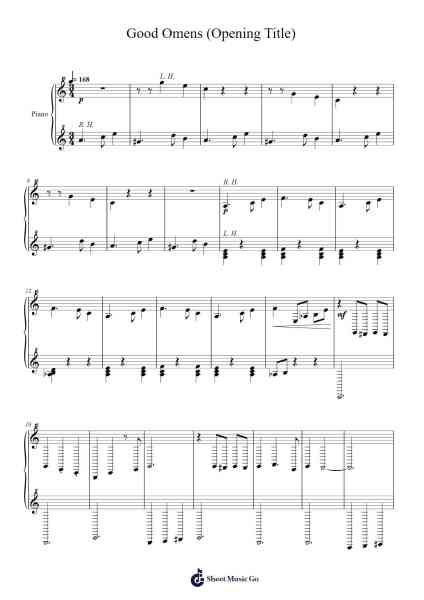 Good Omens (Opening Title) Sheet Music by David Arnold-Arr.Sanprice