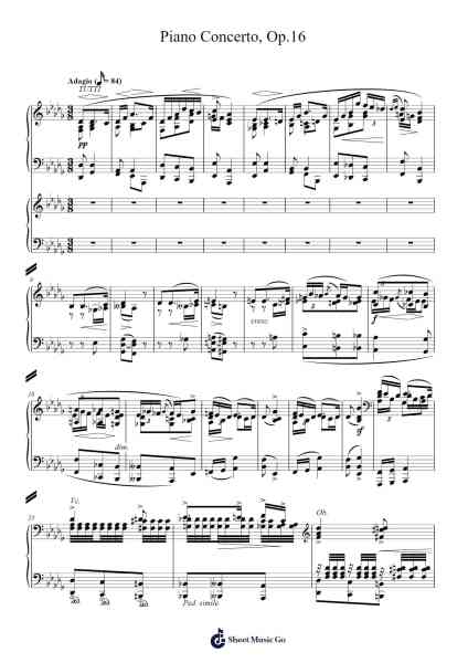 Piano Concerto in A Minor, Op. 16: II. Adagio Sheet Music by Edvard Grieg-Arr.Alickbush