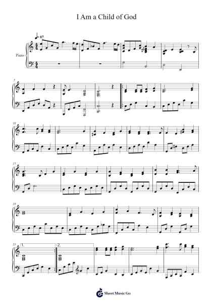 I Am a Child of God Sheet Music by -Arr.Taypeare Rolius