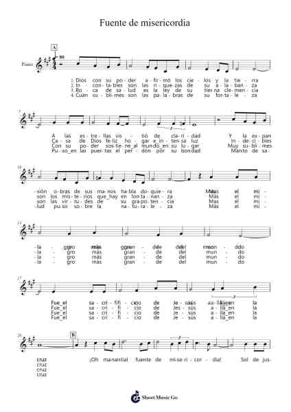 Fuente de misericordia Sheet Music by Joseph Espinoza-Arr.Caescott