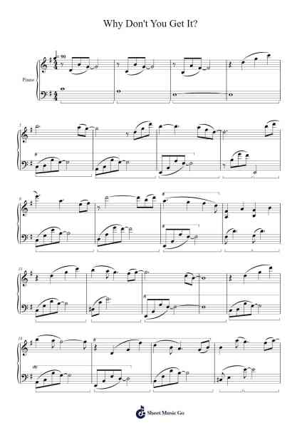 Why Don't You Get It? Sheet Music by Phidick-Arr.Funkdrich Mansbing