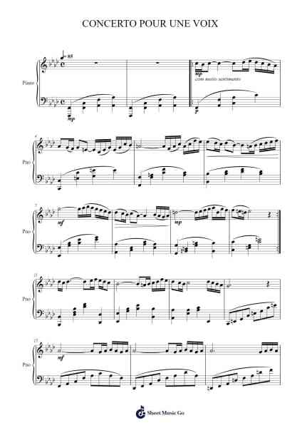Concerto pour une Voix Sheet Music by Saint Preux-Arr.Aslan Wordford