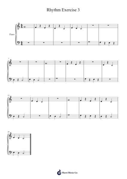 Rhythm Exercise 3 Sheet Music by Joni Jackson-Arr.Stilhan Dalter