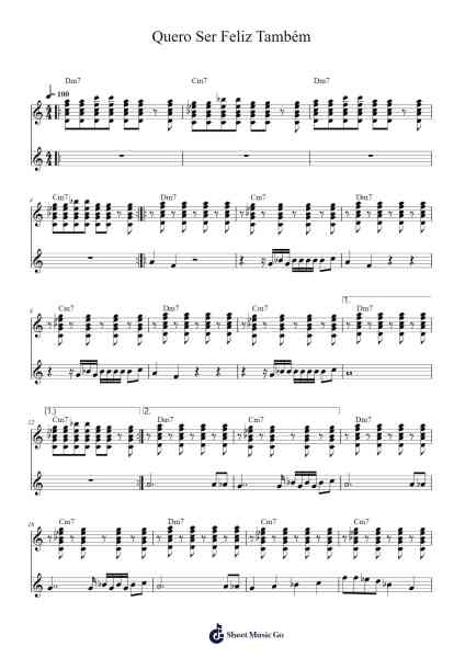 Quero Ser Feliz Também Sheet Music by Raevan Ocfast-Arr.Hawhe