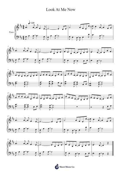 Look At Me Now Sheet Music by Efray Willass-Arr.Mollries
