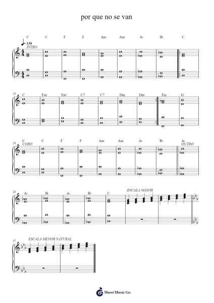 por que no se van Sheet Music by Unknown author-Arr.Sodwight