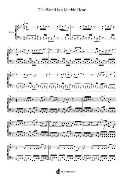 The World is a Marble Heart Sheet Music by AJR-Arr.Carlphrey