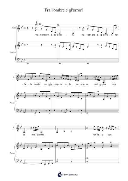 Fra l'ombre e gl'orrori Sheet Music by George Frideric Handel-Arr.Attcolm