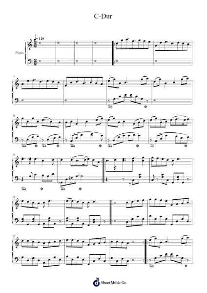 C-Dur Sheet Music by Thavian Clevepole-Arr.Jusmens