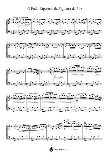O Fado Rigoroso da Figueira da Foz Sheet Music by Anonymous-Arr.Leijoan