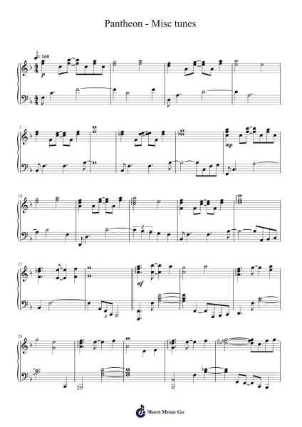 Pantheon - Misc tunes Sheet Music by Misc tunes-Arr.Pebar Hawgie