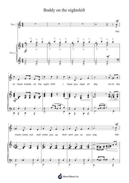 Buddy on the nightshift Sheet Music by Kurt Weill-Arr.Pibriel Pute