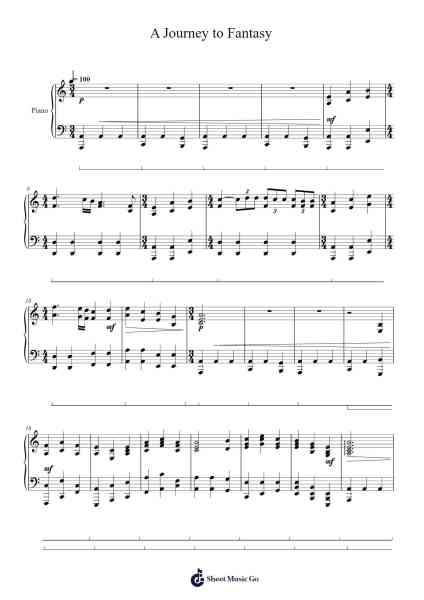 A Journey to Fantasy Sheet Music by Grerid Boycekell-Arr.Fosil Johnlind