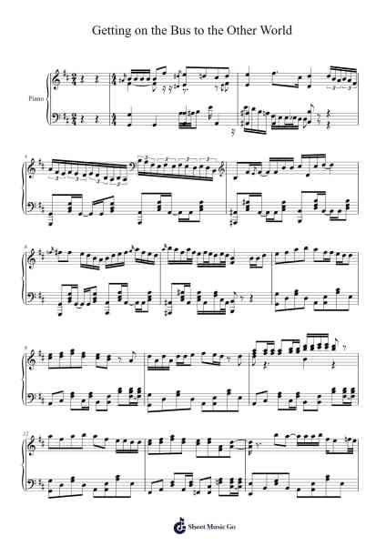 Getting on the Bus to the Other World, Cya! Sheet Music by Alejandro Sandria Ruiz-Arr.Montor