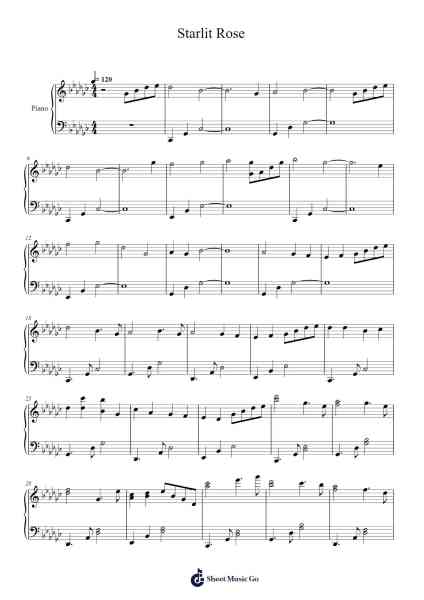 Starlit Rose Sheet Music by Odene Carryale-Arr.Sysham