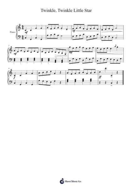 Ah! Vous dirai-je, Maman, K. 265/300e: Theme and Variations - Twinkle, Twinkle Little Star Variation 1 Sheet Music by Wolfgang Amadeus Mozart-Arr.Griries