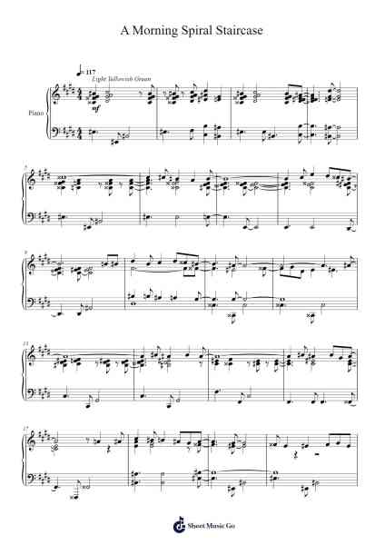 A Morning Spiral Staircase Sheet Music by Toursbur-Arr.Halemorse