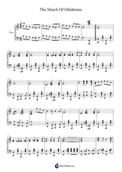 The March Of Oklahoma Sheet Music by Stilkim-Arr.Latvin