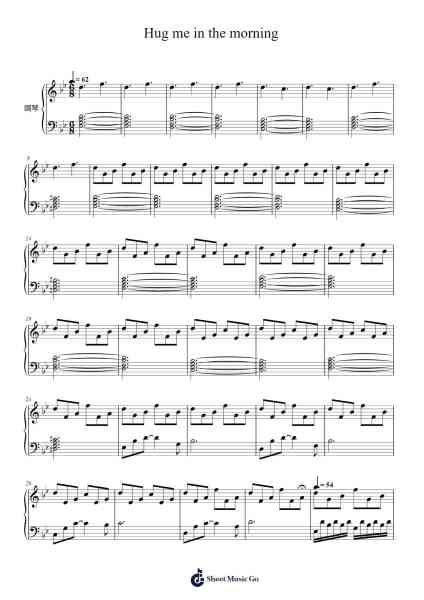 Hug me in the morning Sheet Music by I.M.T.-Arr.Griries