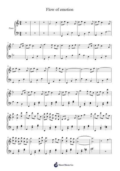 Flow of emotion Sheet Music by minseong0504-Arr.Moisham Whcky