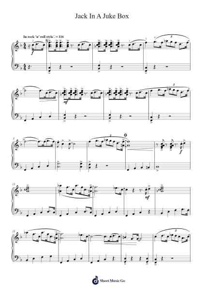 Jack In A Juke Box Sheet Music by Pam Wedgwood-Arr.Maypaul