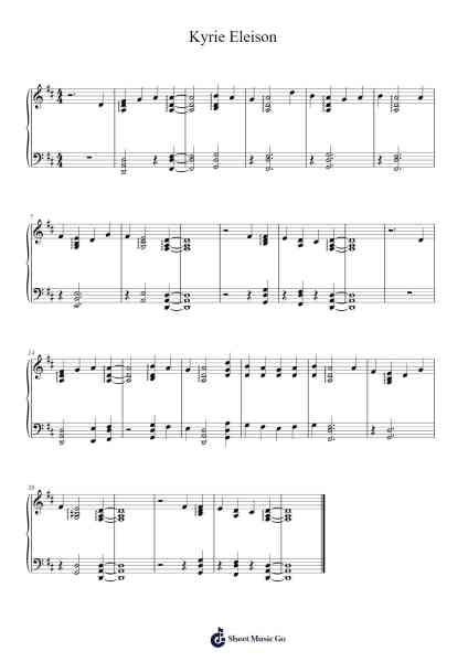 Kyrie Eleison Sheet Music by Mitsukiyo-Arr.Gregan Forslome
