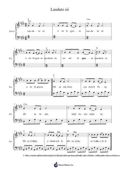Laudato sii Sheet Music by mimrixer-Arr.Ivessid