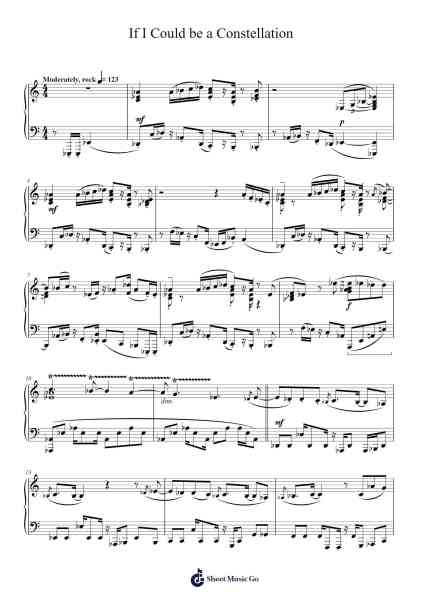 If I Could be a Constellation Sheet Music by Kessoku Band-Arr.Jorthodore Adegee