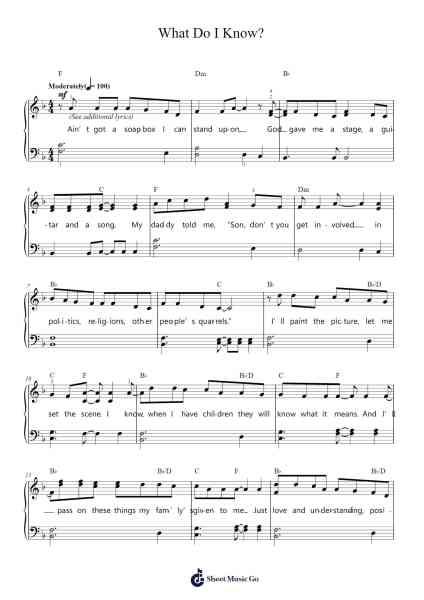 What Do I Know? Sheet Music by Ed Sheeran-Arr.Spenriel Foxsoll