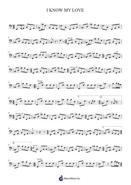 I KNOW MY LOVE Sheet Music by The Corrs-Arr.Wavieve Katdy