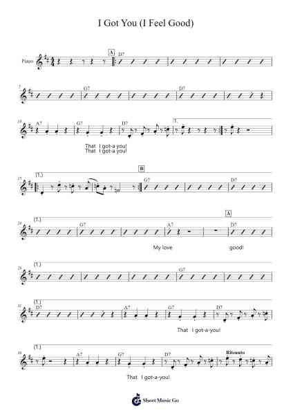 I Got You (I Feel Good) Sheet Music by James Brown-Arr.Leifres