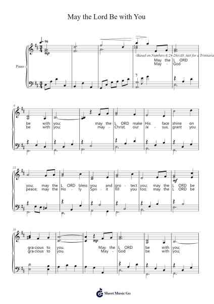 May the Lord Be with You Sheet Music by Tam Pui Fan-Arr.Corrie