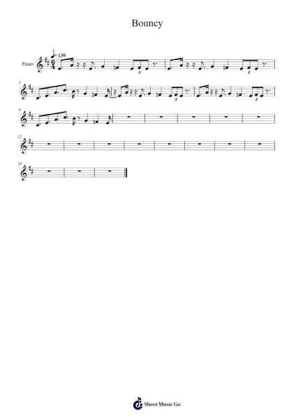 Bouncy Sheet Music by Brian Willis-Arr.Sywatt