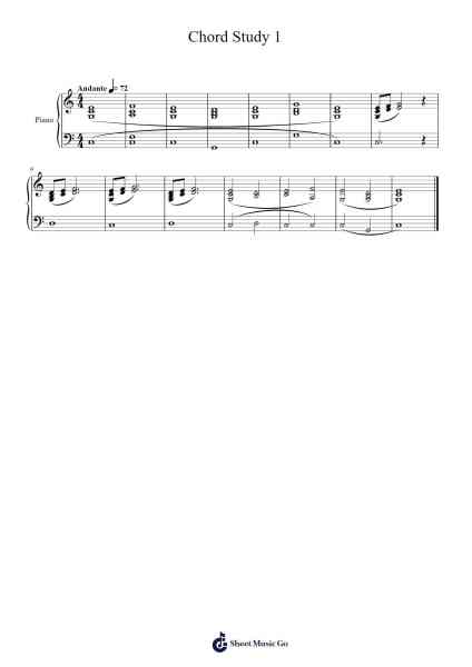 Chord Study 1 Sheet Music by Cody Weinmann-Arr.Chachill