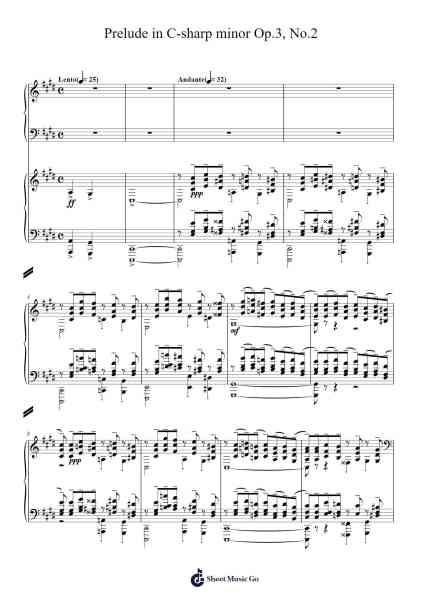 Prelude in C-sharp Minor, Op. 3, No. 2 Sheet Music by Sergei Rachmaninoff-Arr.Hodhill
