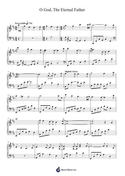 O God, The Eternal Father Sheet Music by Felix Mendelssohn-Arr.Rocius