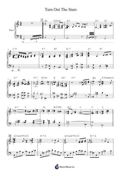 Turn Out The Stars Sheet Music by Bill Evans-Arr.Joycelup