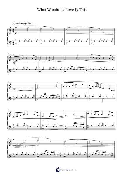 What Wondrous Love Is This Sheet Music by Misc Praise Songs-Arr.Jeamesney