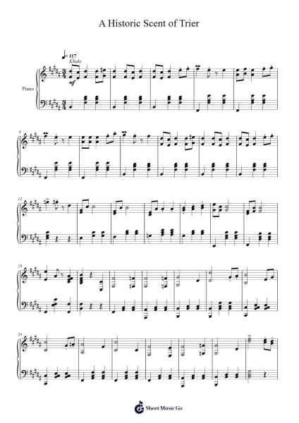 A Historic Scent of Trier Sheet Music by Toursbur-Arr.Lanps Gailkyle