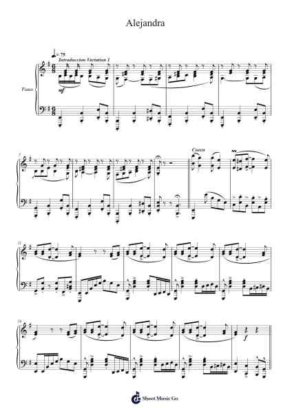 Alejandra Sheet Music by Sam Rivera-Arr.Xanlain Drychel