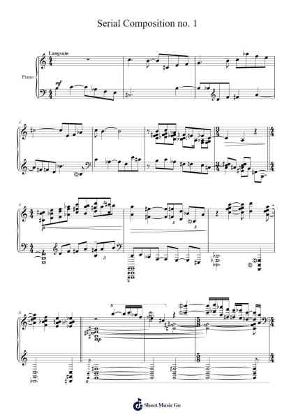 Serial Composition No. 1 Sheet Music by Dansopp Penngue-Arr.Krisbe Chadky