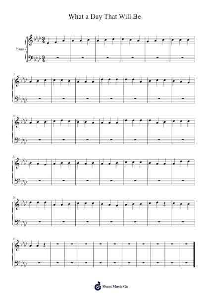 What a Day That Will Be Sheet Music by Misc Praise Songs-Arr.Odefred