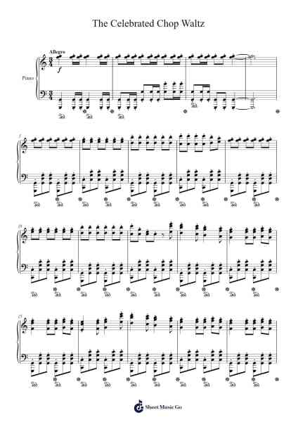 The Celebrated Chop Waltz Sheet Music by Euphemia Allen-Arr.Clarknence
