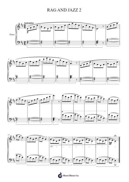 RAG AND JAZZ 2 Sheet Music by Aram S.A-Arr.Bobright